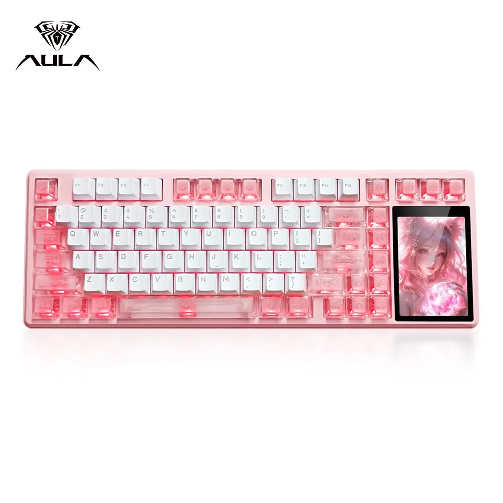 Aula L99 Gaming Mechanical Keyboard, 84-Key Layout, RGB Lighting, Wired/wireless, Hot-Swappable Axes, Customizable Animations, Large Battery Capacity