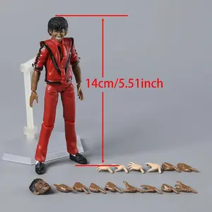 figma 096 MJ Thriller Ver. Joint Movable Action Figure PVC Toy Collection Doll Model