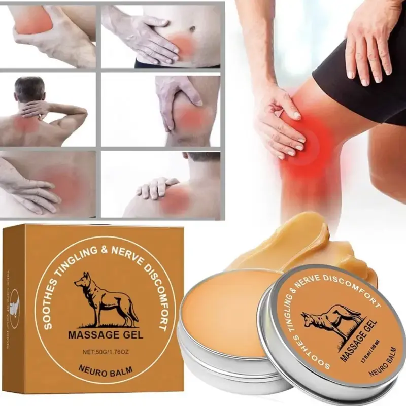 Neuro Balm Nerve Relief Wellness Cream - Cooling Magnesium & Menthol Hip & Joint Care, Muscle/Joint Pain Aid, Herbal Neuropathy Solution, Fatigue Recovery Body Lotion, 50g Therapy Moisturizer