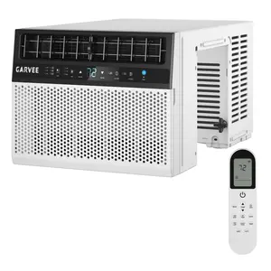 Garvee 6,000 BTUs U-Shaped Window Air Conditioner with WiFi,Energy Efficient U-Shaped Adjustable Depth, Ultra Quiet, Window AC Unit with Washable Filter,  Cools Up to 370 Sq. Ft., Quiet Operation Includes Remote Control, White