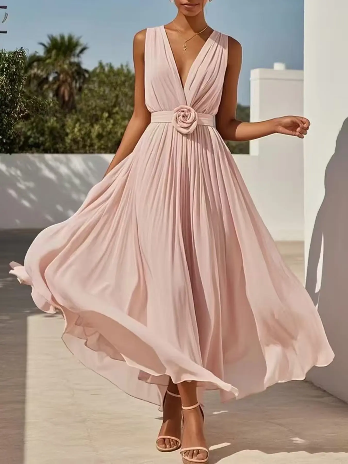 Women's Fashion Chiffon Bodycon Dress, Formal Evening Gown, formal wear, Bridesmaid Dress, Elegant and Stylish, feminine, Perfect for Special Occasions
