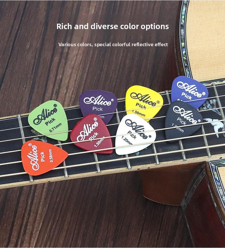 100-piece guitar picks, with storage box, mixed pack, in various colors, 6 different thicknesses, suitable for bass, electric guitar, acoustic guitar, metal guitar, ukulele