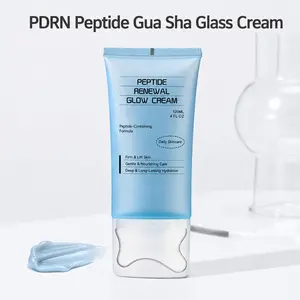 PDRN Peptide Gua Sha Lifting Gel Cream for Jawline Definition, Face Sculpting, Firming & Elasticity Care for Dry and Sagging Skin, Glass Skin Glow, At-Home Facial Care | Korean Skincare