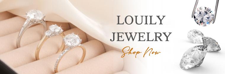 Louily Jewelry Toi et Moi Ring, Unique Double Stones Design 4.5ct Rectangle Cut & 2.5ct Pear Cut Engagement Ring for Women