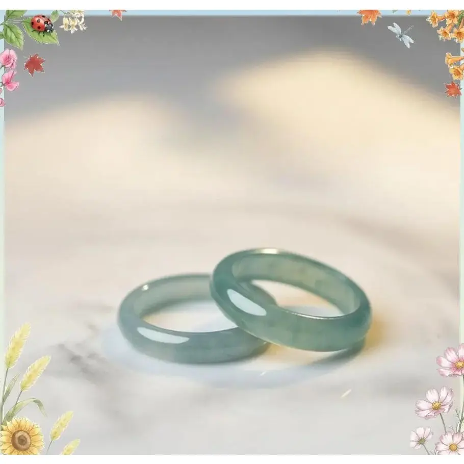 Natural Skinny Jade Ring| Green Jade Ring| Minimalist Stacking Ring| Boho Gift for Her| Polished Finish| Calm Balance & Natural Elegance Peaceful Layering