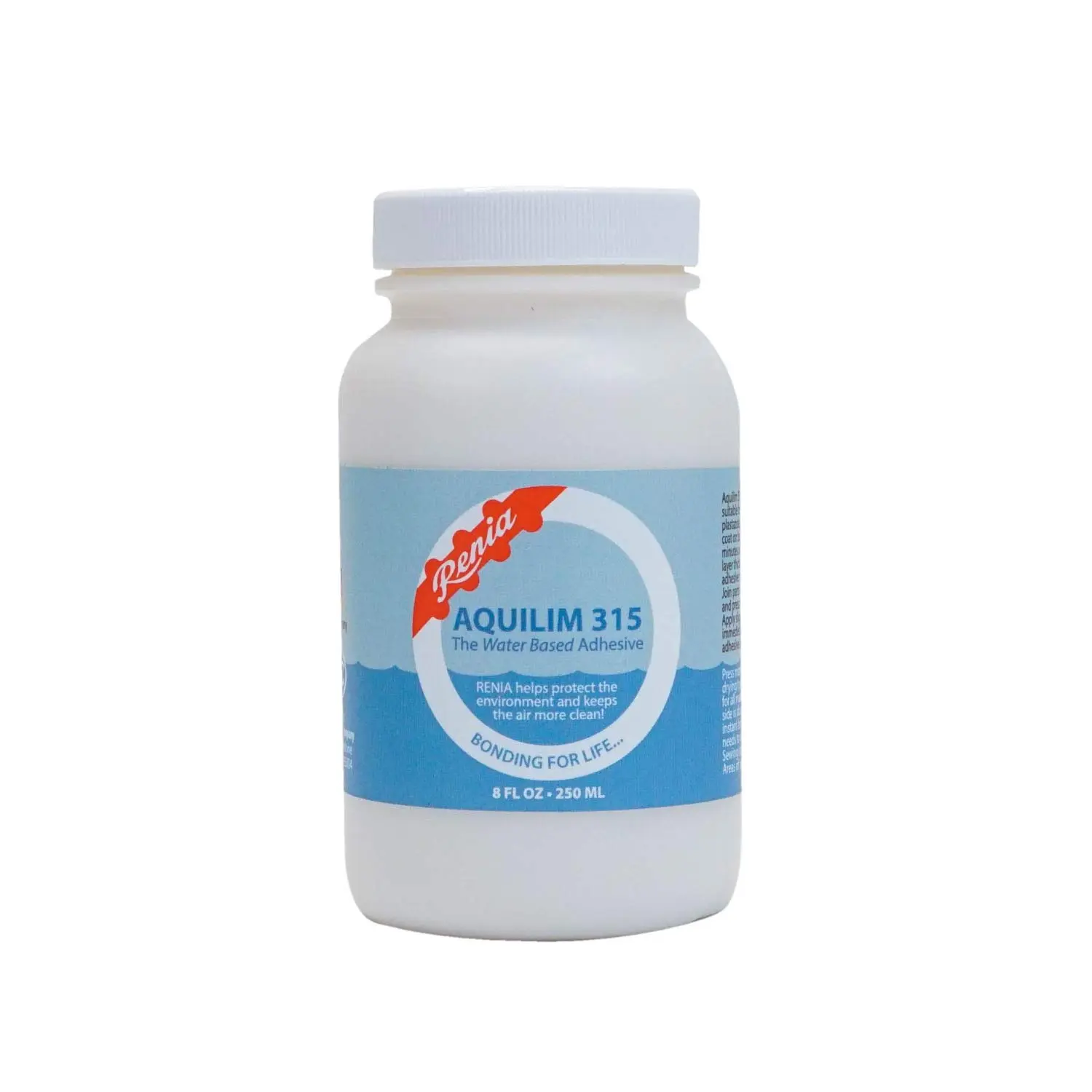 Renia Aquilim 315 Odorless Water Based Contact Cement for Leathercraft with Ultra Hold and Flexible Adhesive that Dries