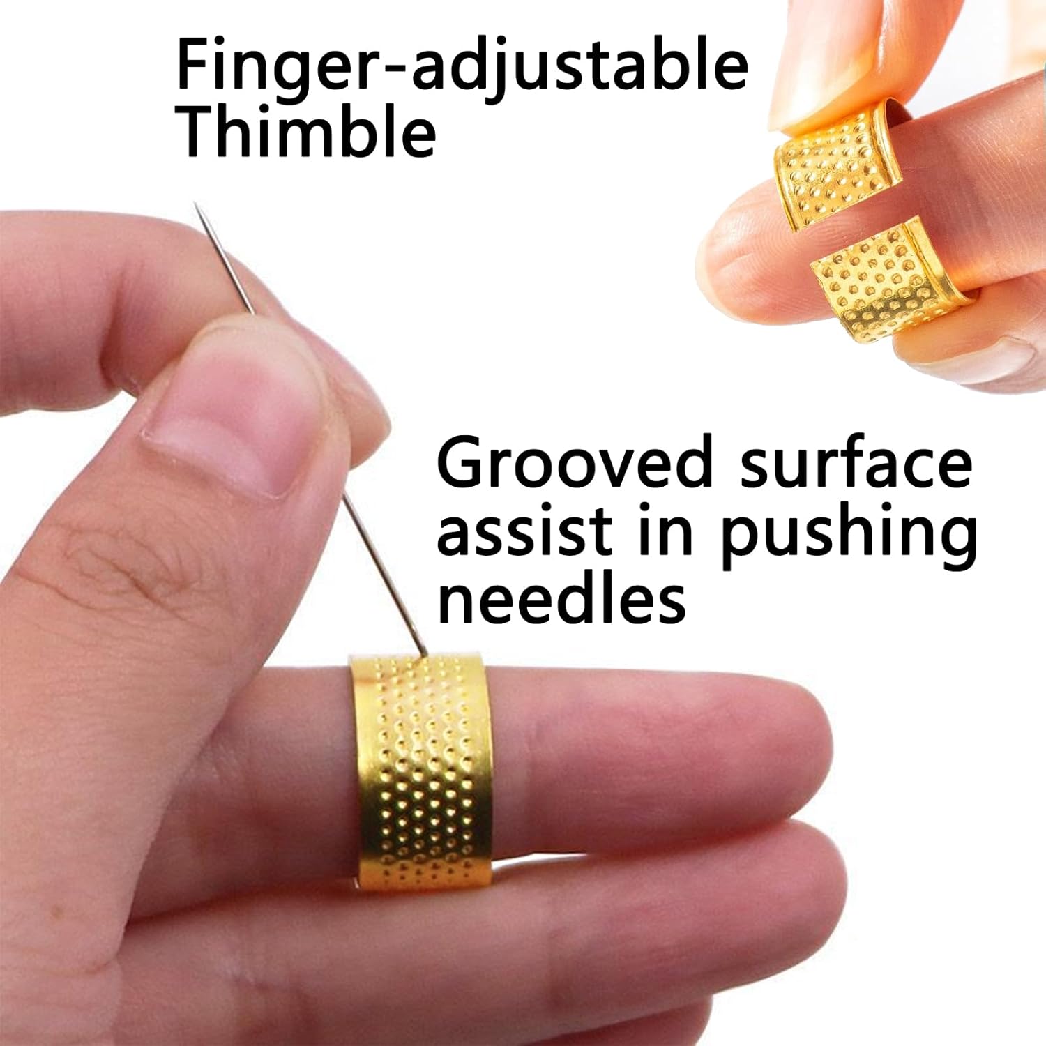 37Pcs Sewing Tool Set, Big Eye Steel Sewing Needle Kit, Threader and Needle Repair Kit Stainless Steel Needles for Hand Sewing, Needle Threader, Seam Ripper, Needle Crafts Kit