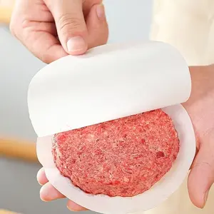 1000 Sheets Non-Stick Burger Paper, Pre-Cut 4.72 Inches, High-Quality Paper for Separating Hamburgers, Freezing, Storage, Home & Commercial Use