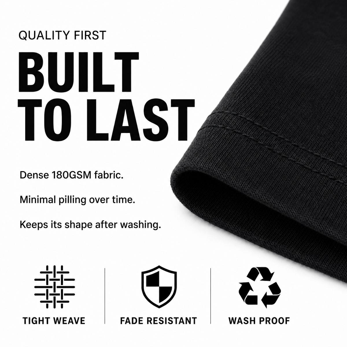 Men's 180 GSM Crew Neck Shortsleeve T-Shirt Value Sets - 12-Pack $39.99, 6-Pack $29.99, Black/White Plain Menswear Tops for Summer, Back to School