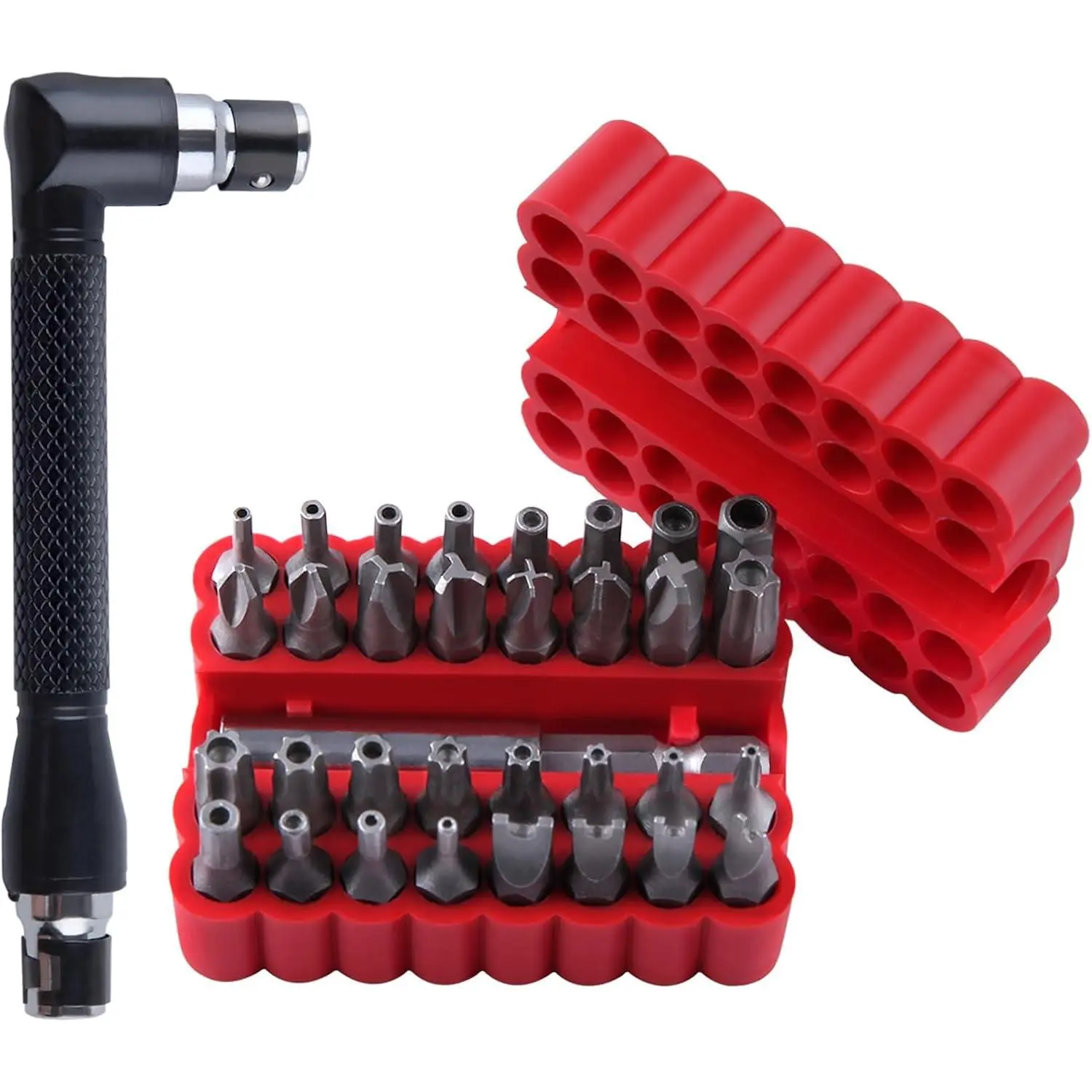 33 count  Torx Bit Set with  Extension Bit Holder and L spanner Tamper Resistant  Bits Tamper Proof Allen Wrench Set   Set