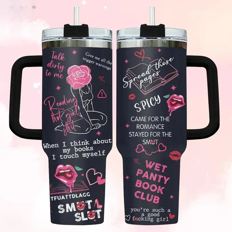Smut Reader 40oz Tumbler, Book Reader Gift, Book Lover Gift, Bookish Gift, Spicy Book Tumbler, Smut Fan, Gift For Book Lover, Birthday Gift