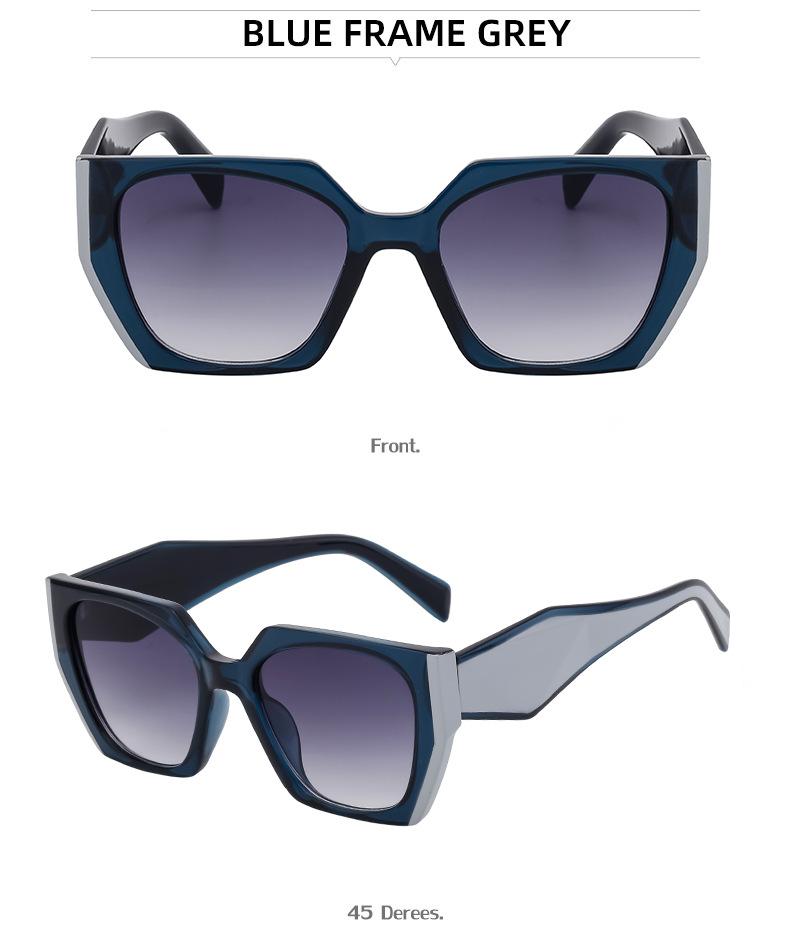 New Fashion Cat Eye Wide Arm Sunglasses for Women High-end Ins Style Wholesale Full Frame UV Protection Sunglasses