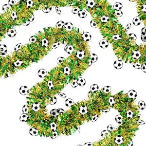 Soccer Garland, Green 50Ft | Non-Shed  Tinsel,  Soccer Cutouts,  Decor,  Day Party &  Bar