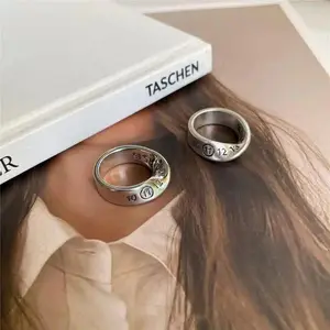 Mobius Irregular Twist Number Ring Girls Infinite Loop Ring Women Fashion Charm Jewelry Anniversary Gift