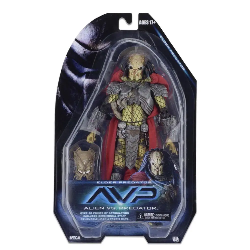 2026 Popular Plastic NECA 51539 Alien vs. Predator Elder Pkg Predator Series 17 Assorted Set, 7-in Scale Action Figures for Sci-Fi Fans, Collectible Toys & Hobbies Classic Novelty Model
