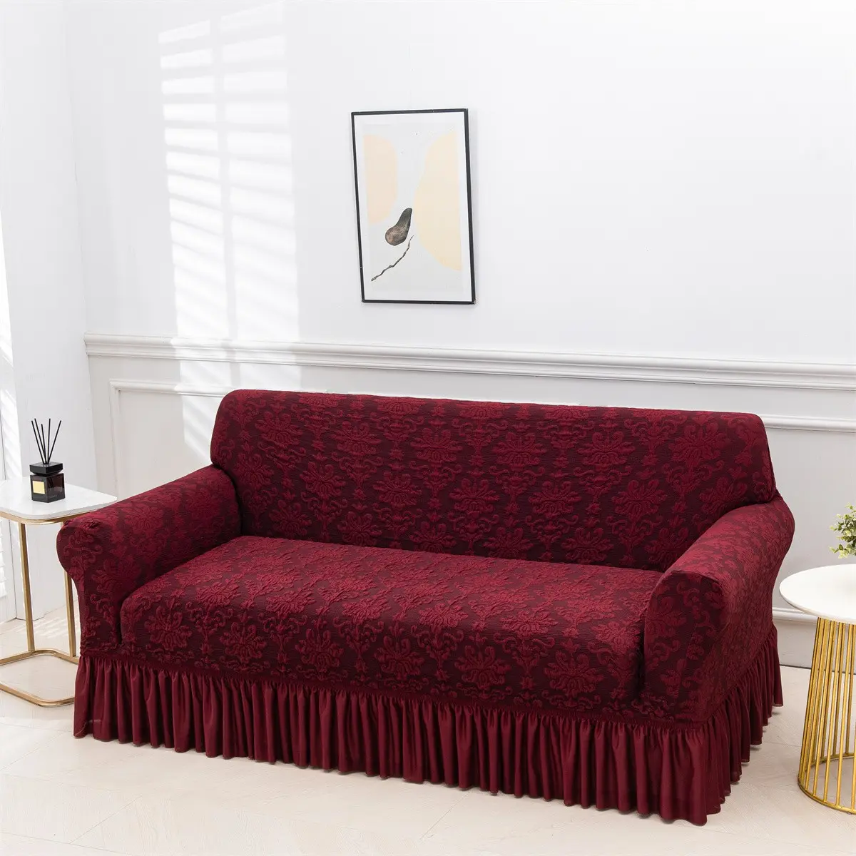 Vintage Bubble Mesh Sofa Protector, Durable Dustproof Design, Resistant to Pet Scratches, Universal Fit, Reusable Furniture Cover