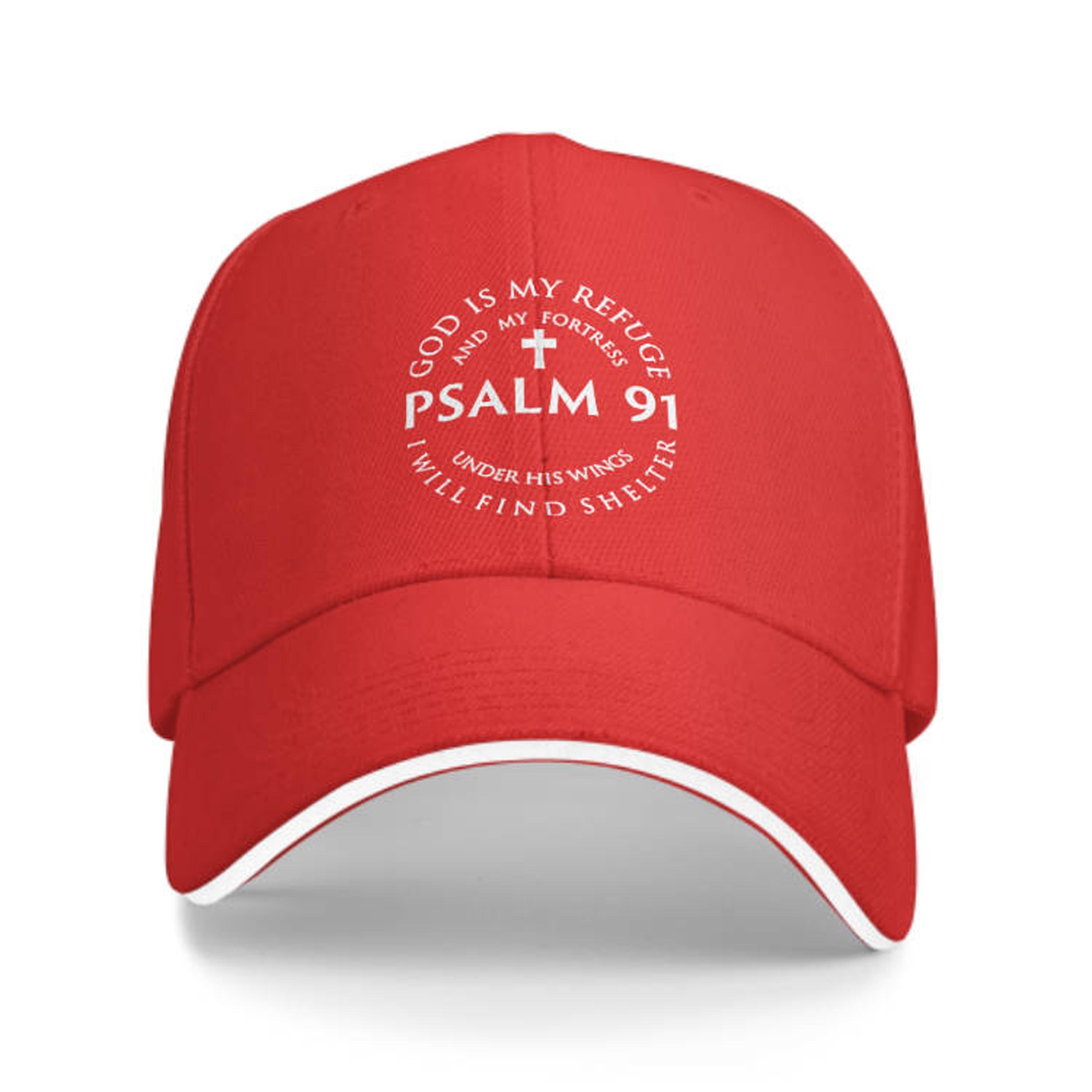 1pc of a Psalm 91 Themed Baseball Cap, Adjustable And Suitable for Both Men And Women.This Truck Driver'S Hat Makes a Perfect Gift Option