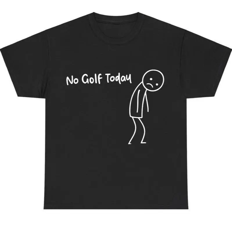 "No Golf Today" Graphic Hoodie for Men and Women, Funny Golf Humor Pullover Sweatshirt, Relaxed Fit Casual Tops, Sweatshirts, Casual Fashion Sweatshirt