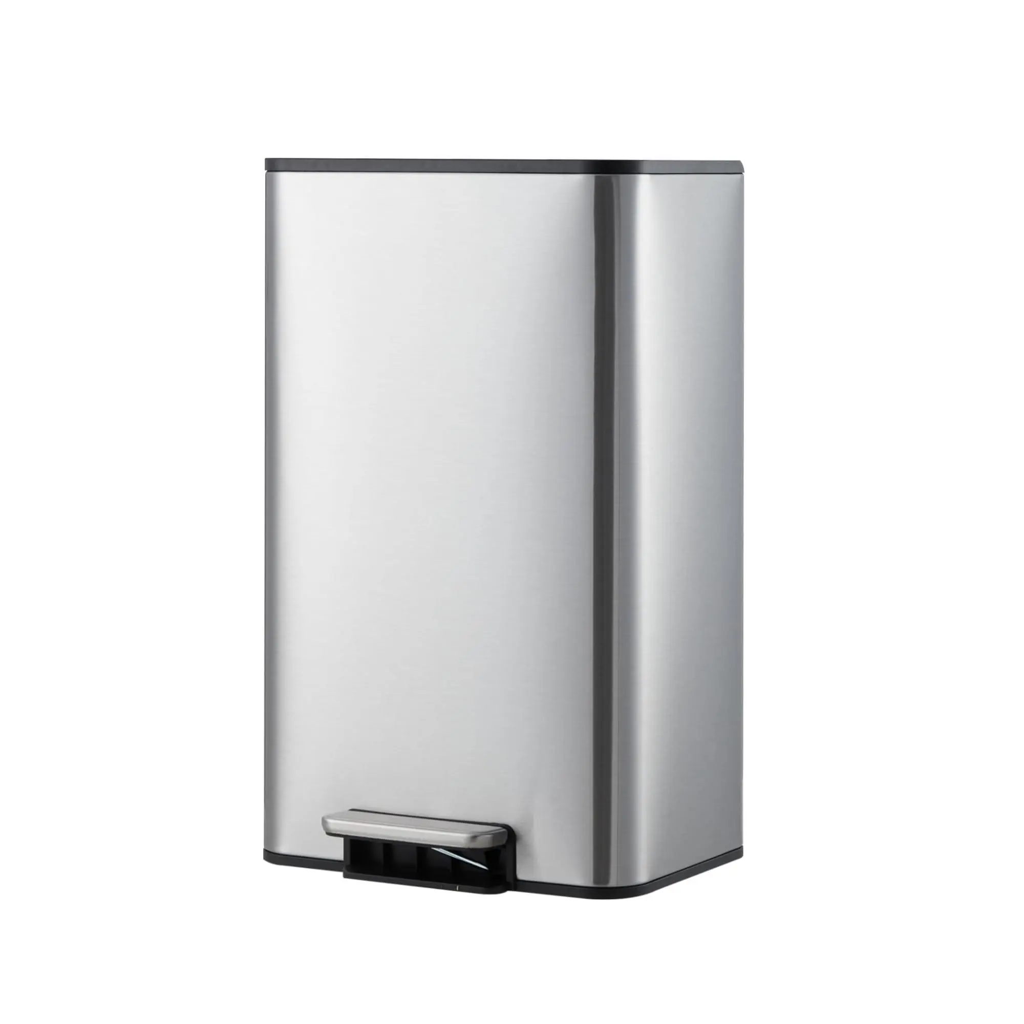 GARVEE Space-Saving Office Trash Can for $4.8 / trash container with Soft-Close Lid and Removable Inner Bucket, Rectangular Stainless Steel for Kitchen