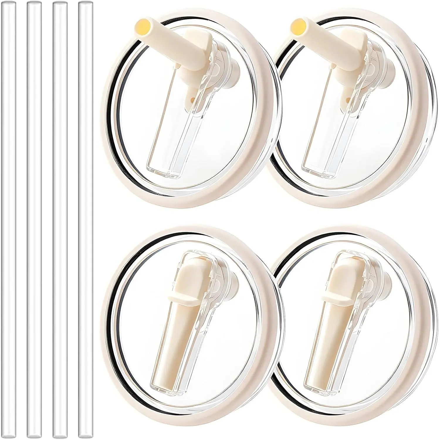4 Pack Replacement Lids Compatible with HydroJug 40 oz Travel Tumbler with Handle, Spill-Proof and Leak-Proof Water Bottle Lids Cover (Not for Stanley)| Compatible ONLY with HydroJug 40 oz Travel Tumbler with Handle.NOT compatible with Stanley.