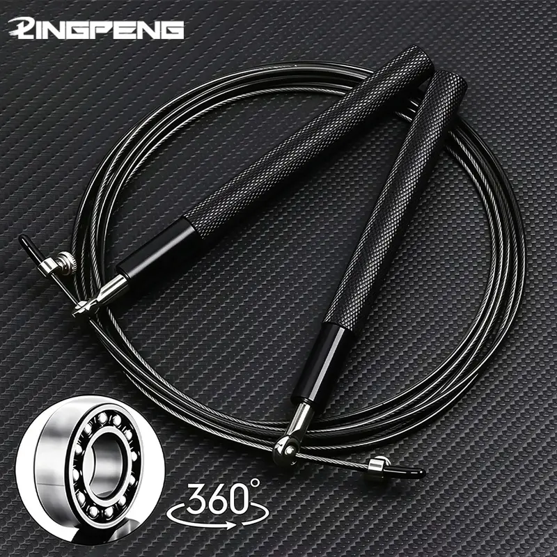 Professional Boxing Skipping Rope, Speed Jump Rope, Jump Ropes for Fitness, Jumping Rope for Fitness Training, Adjustable Rope for Home Gym Workout, Exercise Equipment
