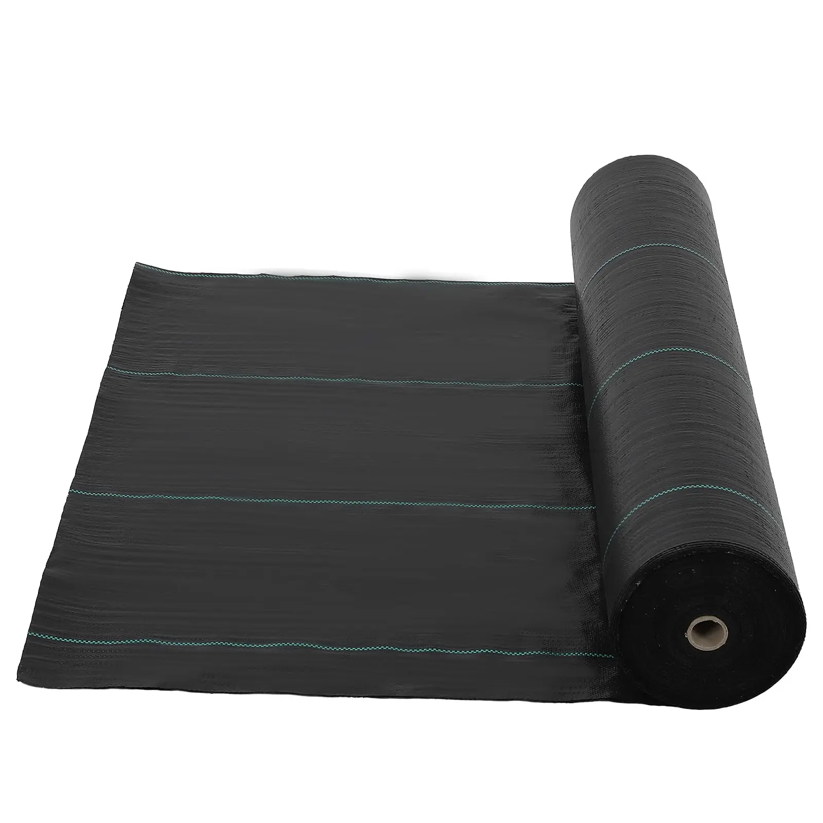 6.5 x 330 ft Heavy-Duty 3.2 oz Weed Barrier Landscape Fabric, PP Ground Cover, Black