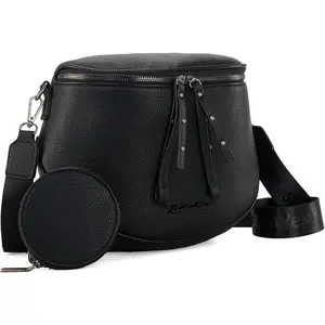 Montana West Crossbody Bag for Women, Large Bum Bag Purse Soft Vegan Leather Travel Fanny Pack with Coin Purse