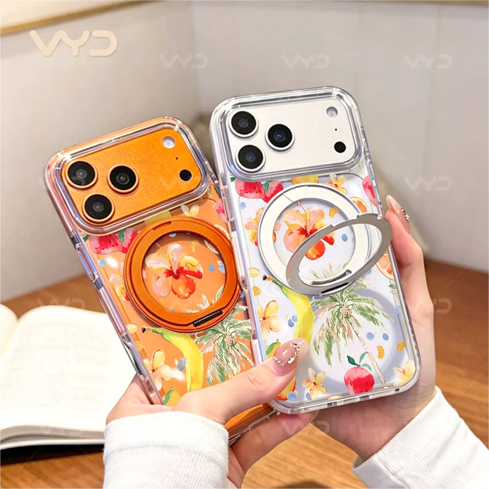 [Magnetic] Sparkling Rhinestone Cherry Fruit Phone Case， Luxury Gemstone Elegant Style， Phone Case for iPhone 17 Pro Max 17 Air 17Pro 16 15 14 13 12 11 Pro Max， Shiny Crystal Jewelry Ornament Pattern Birthday Gift
