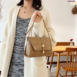 Viral Aesthetic Small Square Crossbody Bag for Women, 2026 Trendy Retro Spliced Messenger Purse, Comfy Lightweight Mini Shoulder Bag, Everyday Must-Have for Work, Shopping, Travel On-the-go Fits Phone Wallet Essentials