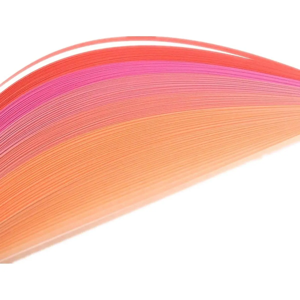 Shades of Pink Paper Strips - 3mm Width 1/8inch Pastel Pink Paper Strips 120pc 21inch Long Gradient Pink for DIY Crafts and Paper Art