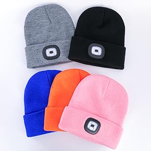 Unisex Beanie Hat with Light, USB Rechargeable LED Headlamp Hat Night Light Cap Christmas Stocking Stuffers Gifts for Men Dad Father Husband Unisex Beanie Hat with Light, USB Rechargeable LED Headlamp Hat Night Light Cap Christmas Stocking Stuffers Gifts for Men Dad Father Husband