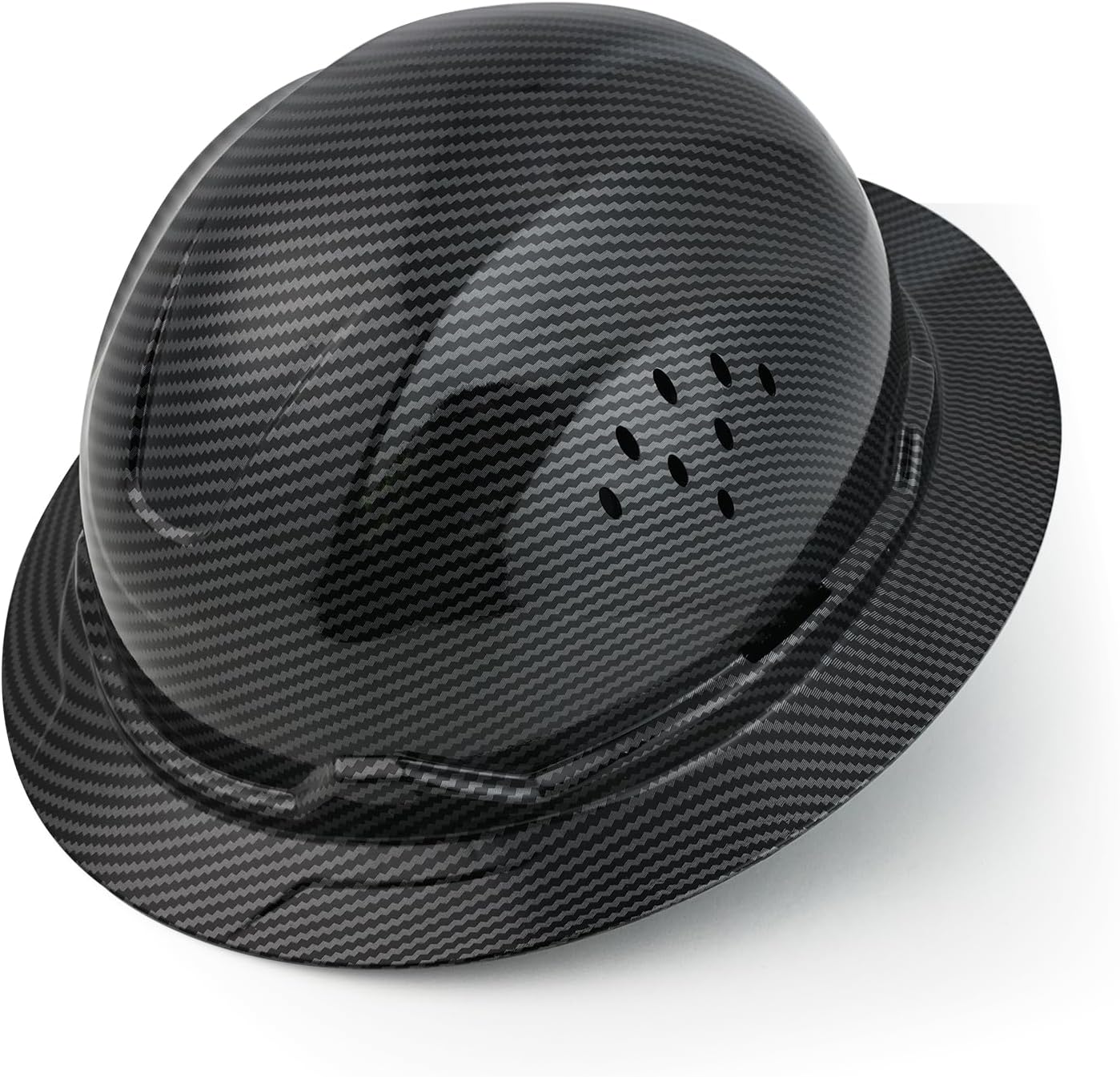 Full Brim Hard Hat Vented Safety Helmet Casco De Construccion 6 Point Suspension Adjustable Work Hardhat for Men Women with Accessory Slots