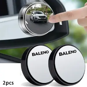 For Suzuki Baleno 2pcs Blind Spot Mini Mirror, 360-Degree Rotating, Reverse Parking Aid, Safe Lane Change, Easy Install