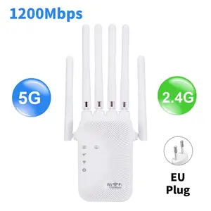 1200/300Mbps Wifi Repeater Amplifier 2.4G 5G Network Expander Range Extender WiFi Signal Booster Wireless Wi-Fi Router