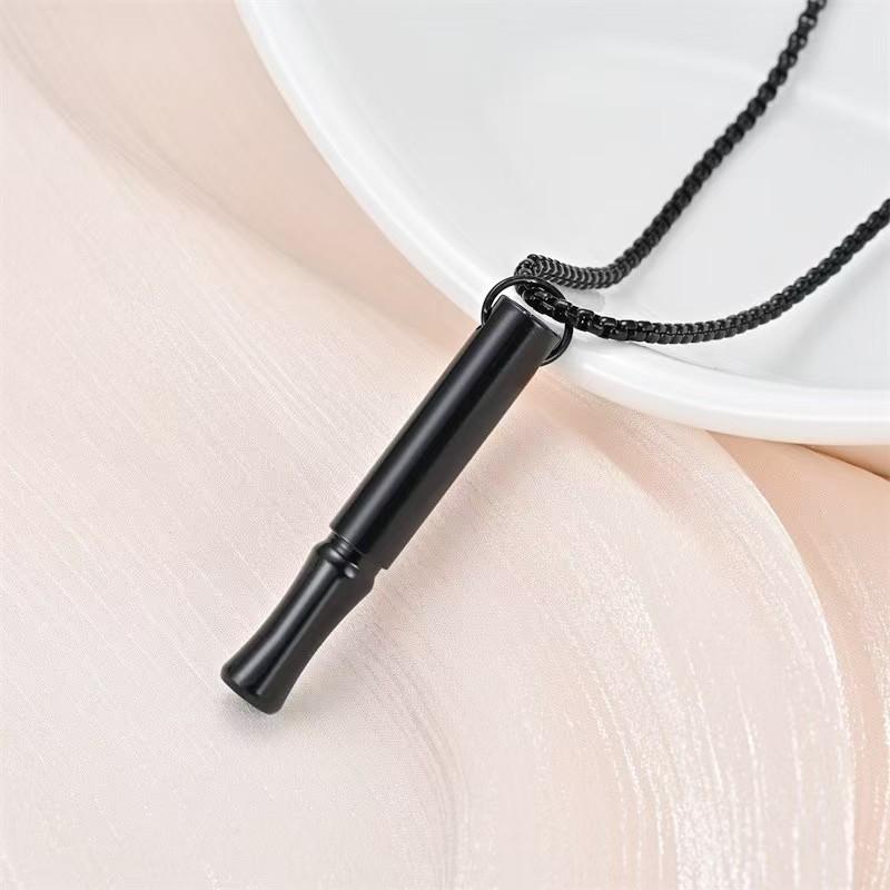 Breathing Necklace for Anxiety Relief Quit Smoking Tools Breathe Easy Necklace Stop Smoking Aids Breathlace Necklace Fum Vaporless Inhaler Breathless Anxiety Necklace for Women/Men