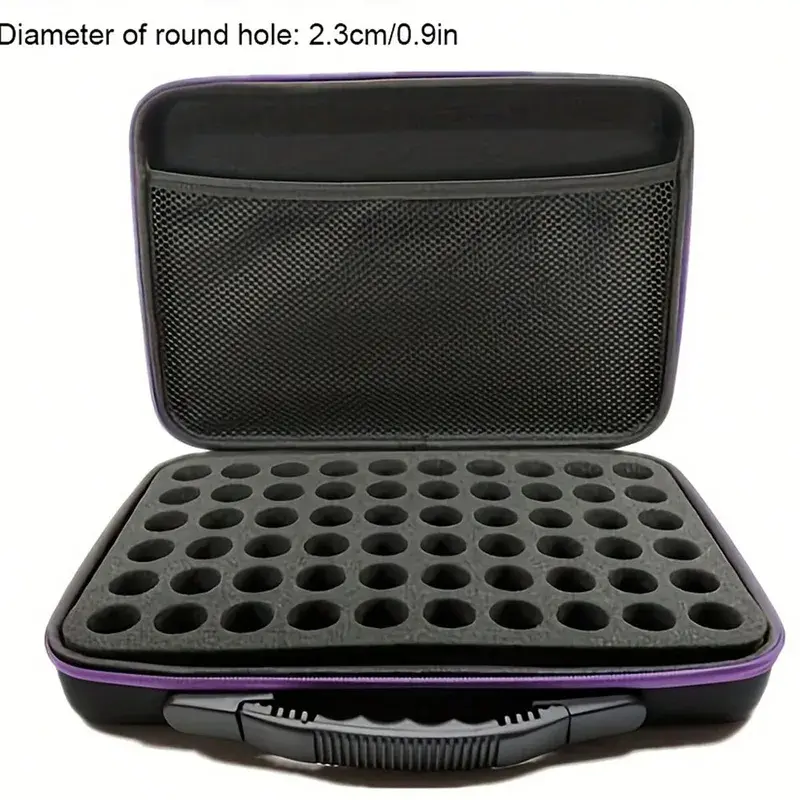 1pc random color 60 Slot Essential Oil Storage Box Suit For Doterra Essential Oil Case Carrying Diamond painting Bag Perfume Nailpolish Bag