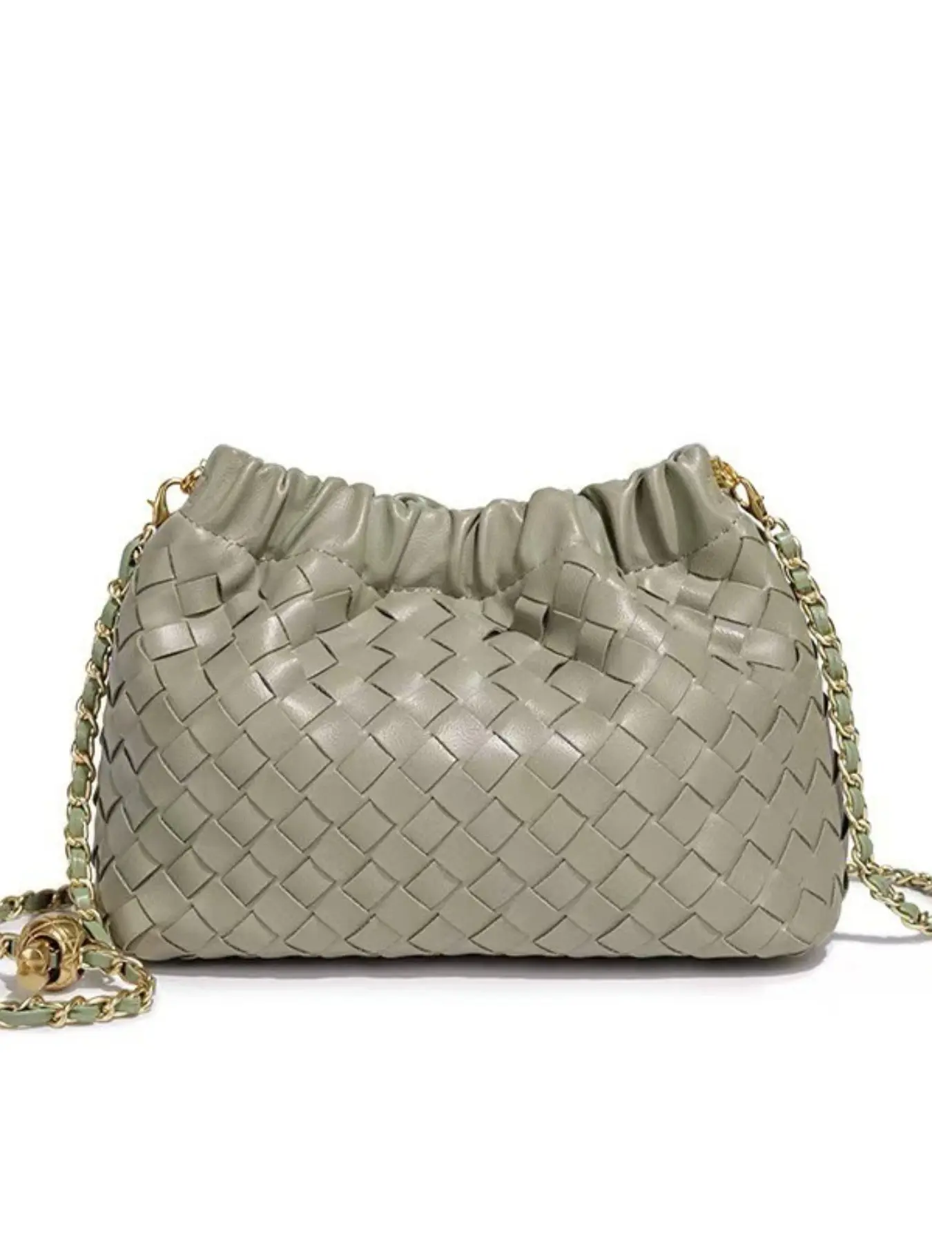 2026ins New Metal Chain Cloud Bag, Handwoven Fashion Shoulder Bag, Simple Casual Crossbody Bag, Ball Bag, Stylish and Trendy, Chic Chain Crossbody, Fashionable Crossbody Bag