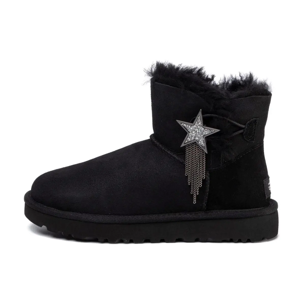 UGG Mini Bailey Star Snow Boots Sequined Stars Black 1108930-BLK