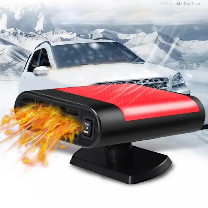 Car Heater 12V Electric Cooling Heating Fan Electric Heater Fan Windshield Defogging Demister Defroster Car suppliesCC41PeakPulse Gear