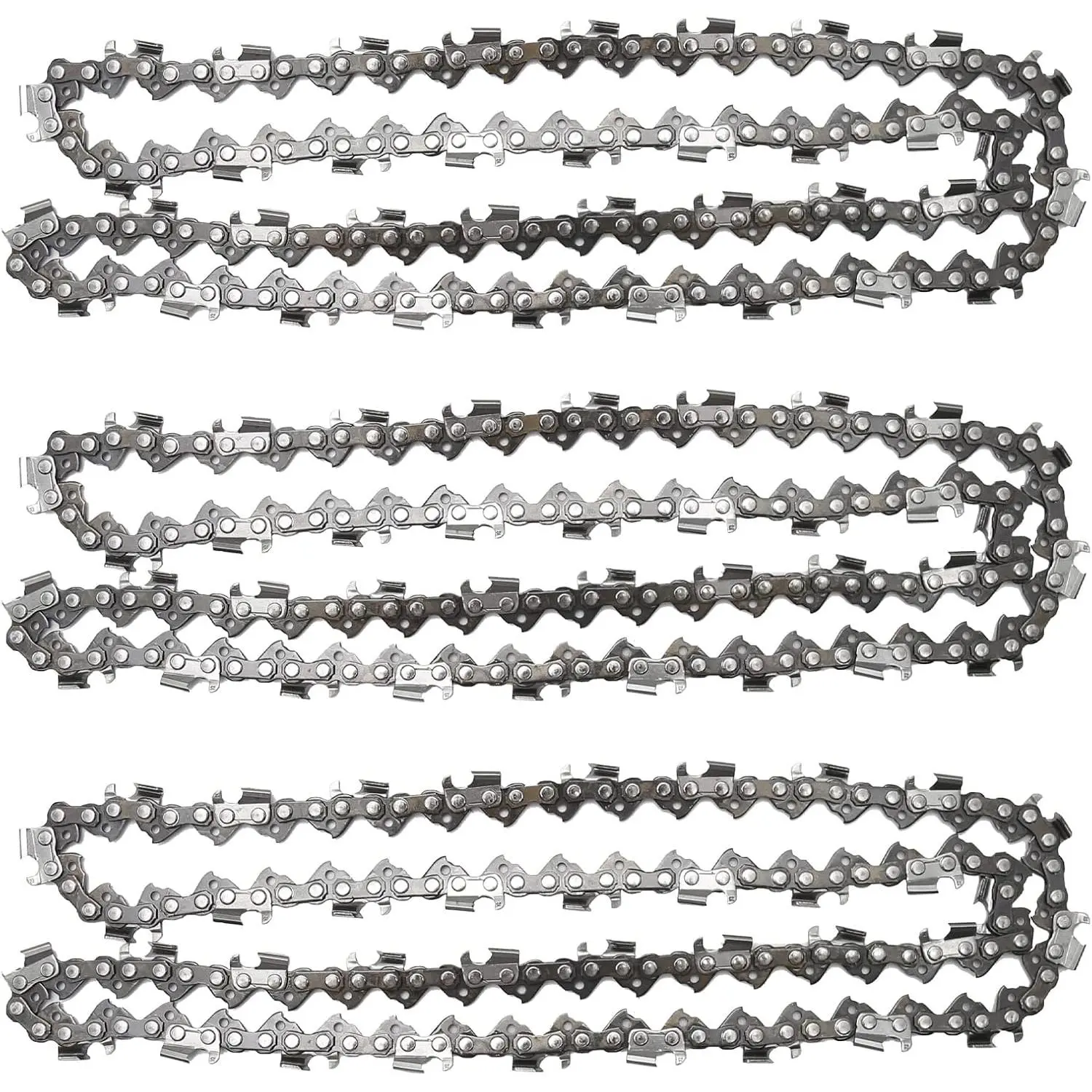 3 Pack 20 Chainsaw Chain 325 Pitch 058 Gauge 76DL Replacement for Blue Max 53543 8901 8902 Husqvarna Stihl Poulan Craftsman Chainsaws