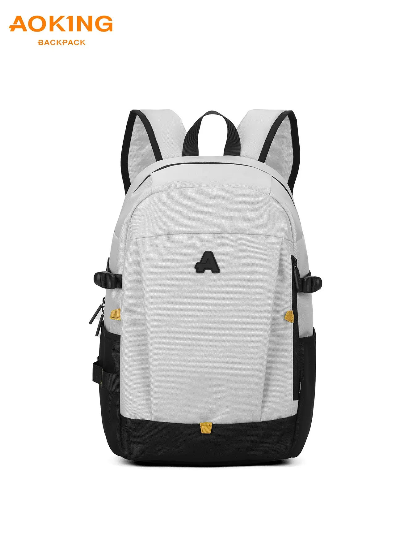 Aoking Korean Style Simple Backpack, Large Capacity Book Bag, Unisex College Student School Backpack, Lightweight 16 Inch Laptop Travel Commute Backpack