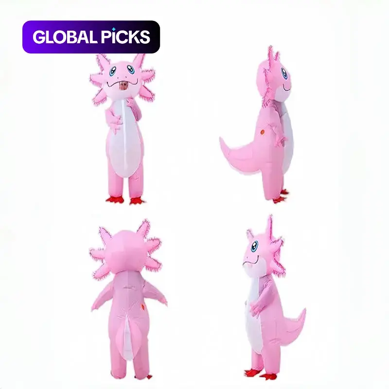 Adult Inflatable Salamander Costume Set, Blow Up Costumes, Fun Full Body Animal for Halloween Party, Unisex Inflatable Dress-Up Suit