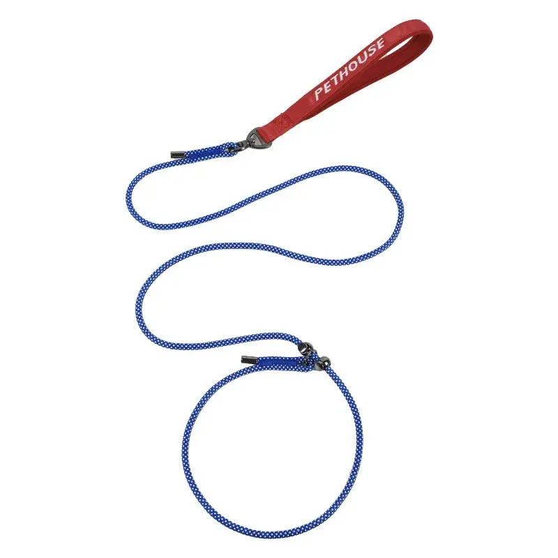 Slip Lead Dog Leash for Small Dogs & Puppies, Durable Nylon Rope Training Leash, Anti-Choking Adjustable P-Loop Design