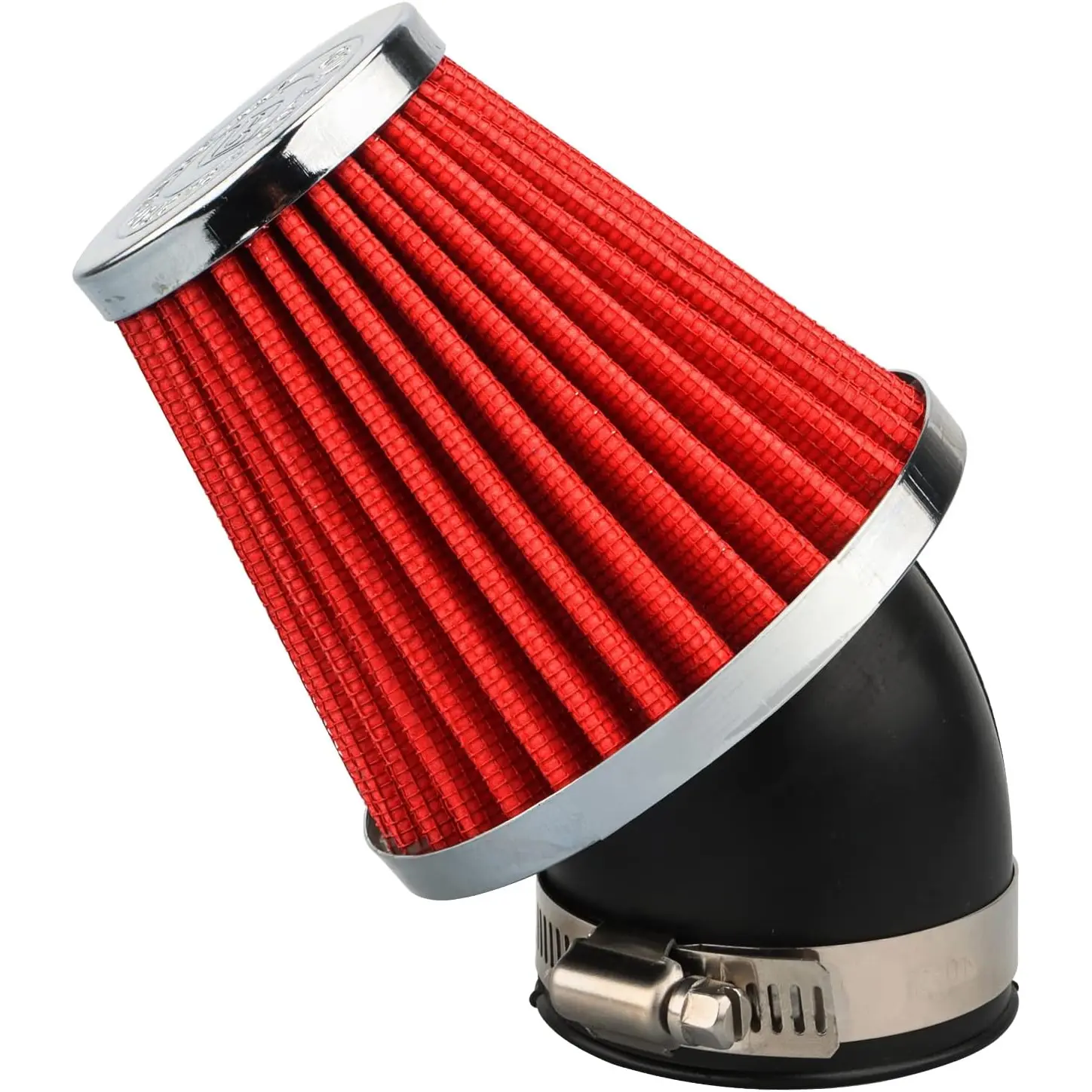 48mm High Flow Air Filter for Motorcycles, Durable Air Intake Cleaner Replacement Part