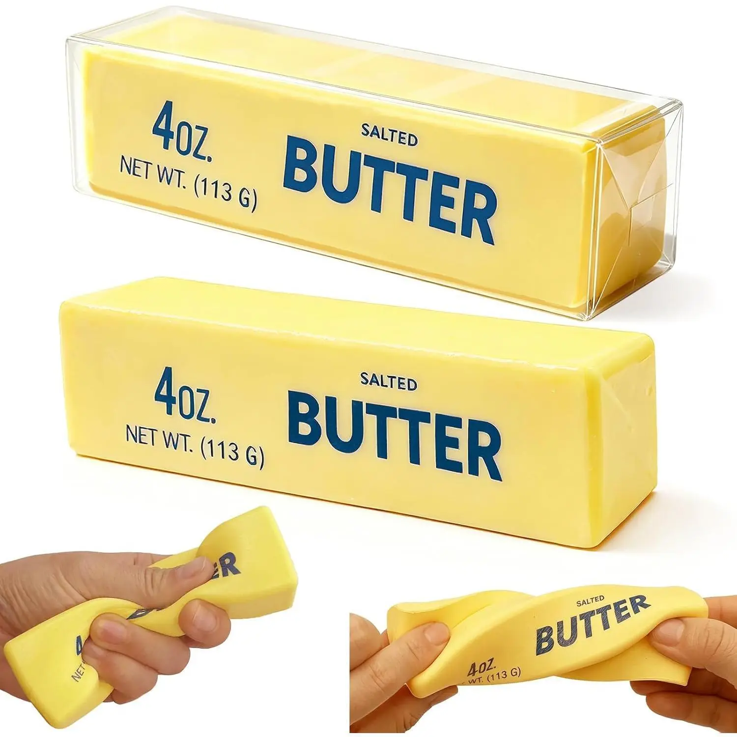 Slow Rising Butter Squishy Fidget Toys,Stress Balls,Dumpling Squishy,Taba Squishy,Fidget Toys for Adults,Teens, and Those with ADHD,(Yellow)
