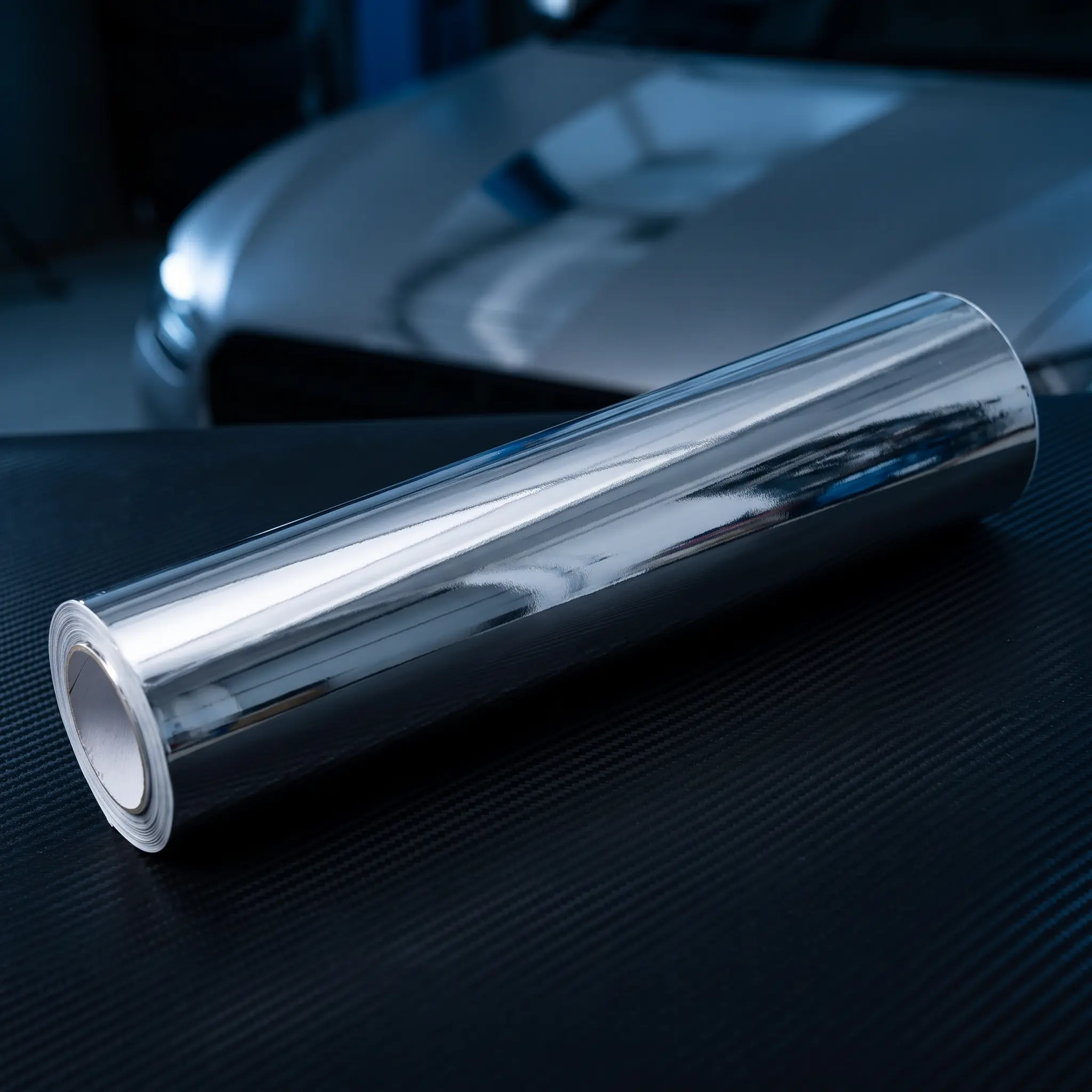 Self Adhesive Reflective Chrome Silver Vinyl Wrap Film - 15×60 in Waterproof Peel-Stick Sheet, Mirror Effect Scratch Shield That Protects Original Surface, for Car Exterior, Motorcycle, Home Decor Backsplash, Art Crafts