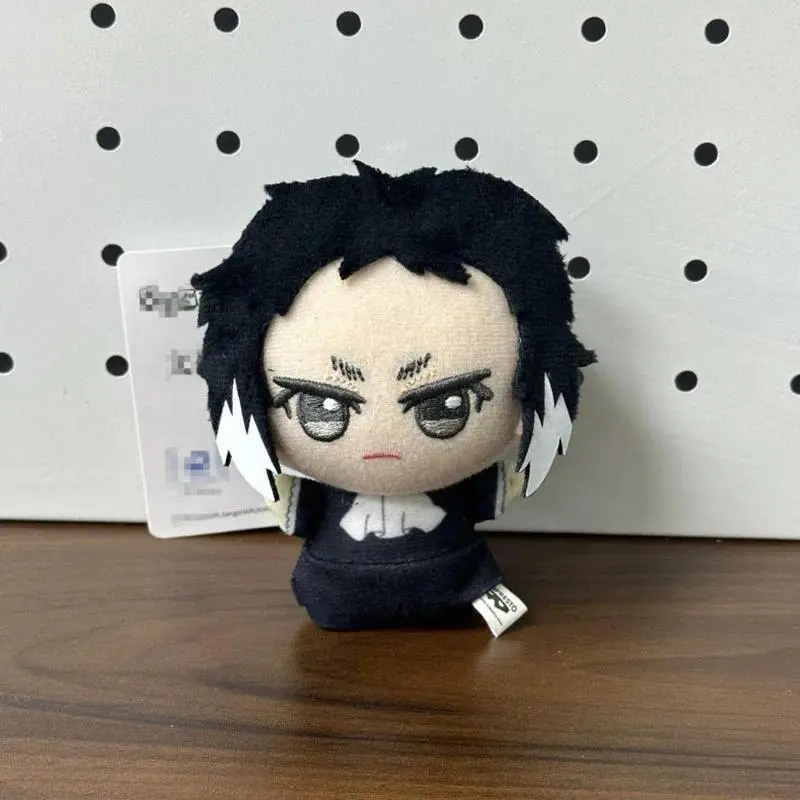 10cm Anime Dazai Osamu Plush Doll Nakahara Chuuya Nakajima Atsushi Edogawa Rampo Doll Mini Pendant Keychain Super Cute toy Gifts