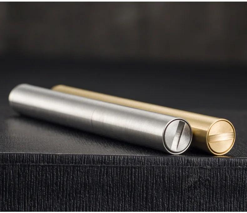 Vintage Nunchaku Design Kerosene Lighter Novelty Cool Gadget Copper Stainless Steel Portable Mini Igniter Aesthetic Unusual Gifts For Men Women Boyfriend Adult Decompression Toys Gift Box Packaging (Without fuel)