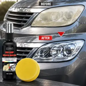 Car Headlight Restoration Liquid Removes Oxidation Yellowing Restores Clear Kit Headlight Scratch Repair Polish Agent Improves Night Driving