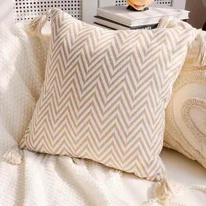 French Style Cushions 45x45 Pillowcase 30x50 Luxury Decoration Home Cushion Pillows for Sofa Couch Chairs Vintage Creamy Pillow